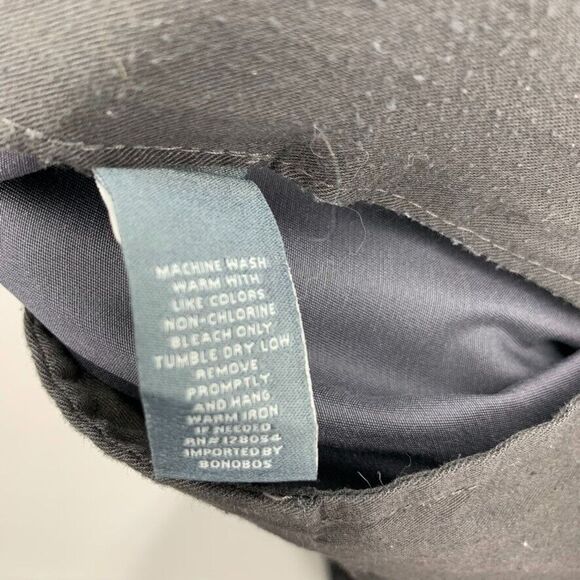 Bonobos Pants Mens 35 x 30 Friday Gray Straight Leg Workwear Casual Friday - Picture 9 of 10